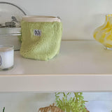 classic pouch_fur yellowgreen