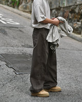 MP WASHED CURVED PANTS BR