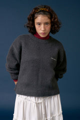 Cuddle brush knit_charcoal