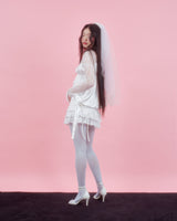 CORSAGE PUFF BLOUSE [IVORY]