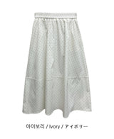 [Dotted Skirt 🌼] Gelopy Waist Banding バルーンフィットドットスカート 4 colors