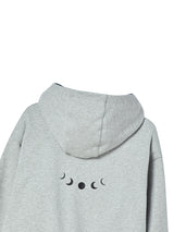 REVERSIBLE CHECK HOOD ZIP-UP GREY