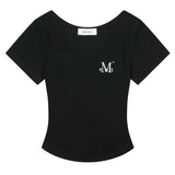 ONYX SIGNATURE LOGO V-NECK HALF T (5COLOR)