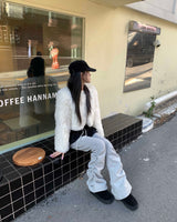 ヘアミニカーディガン