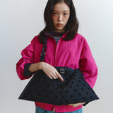 バックルクロスバッグ (Dot Black)