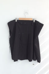 Fringe Button Wrap Skirt
