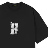 ホーリーハートHオーバーフィット半袖Tシャツ_BLACK