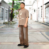 Vintage Washed Band T-shirt with Retro Print