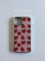 Hearted Epoxy Silver Case