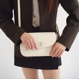 Senoir Flap Cross Bag Small Ivory