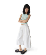 Flower Print Boat Neck Crop Tank Top