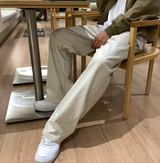 ワンダーランドコットントンタックバンディングワイドパンツ