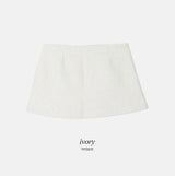 Winter Wool A-line Mini Skirt (5color)