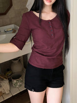 Enda Roll-Up 7-Sleeve T-Shirt