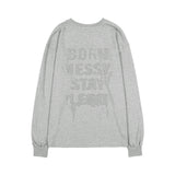 FFレタリングロングスリ－ブ (GRAY) F25ZB022