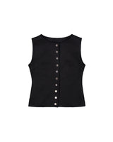 Button vest [Black]
