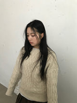 Twist Knit Top (3color)