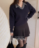 [MADE]リリプリーテッドミニスカート (with inner pants)