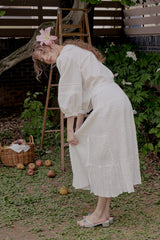 Carrot ribbon skirt_ivory