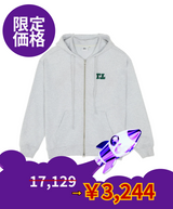 【limited price】 TT GREEN 2-WAY ZIP HOODIE (Z11112FW) - GREY 