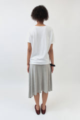 %% ロゴロールアップTシャツ / ホワイト