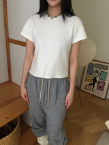 タリアトゥームクロップハーフTシャツ（5c）