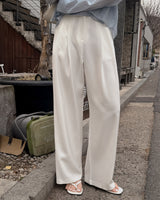 Mert pintuck wide slacks