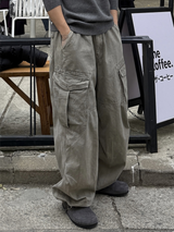 Mata stone washing cargo pants