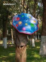 High-looking UV-resistant portable umbrella for both rain and shine