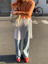 [MADE] Harmo layered knit skirt
