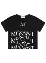 ウェーブ レタリング ハーフ T シャツ