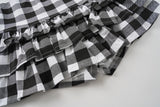 Evania Check Ruffle Skort