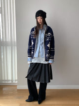 High-End Zipper Long Bootcut Pants