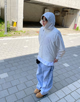 アイスデニムワイドパンツ