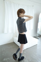 スコーンチェックシャーリングシャツ(2color)
