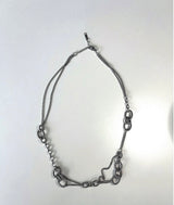 Double Layered Necklace [ Silver ] 