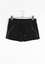 SQUARE STUD MINI SHORTS