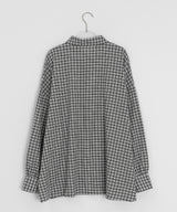 [unisex] Tail Overfit Pocket Check Shirt