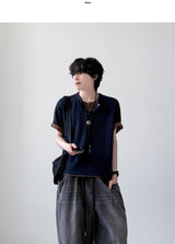 Jetty Henley Neck Half Knit