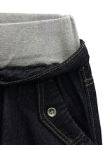 Sagging Non-Faded Raw Denim Pants