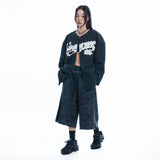 Camo 8-quarter Sweat Bermuda Pants - CHARCOAL