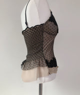 koko Dot frill lace top