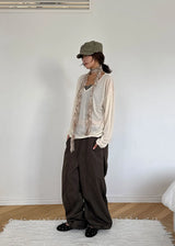 (UNISEX) PEACH WASHING BALLOON PANTS (3color)