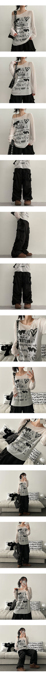 Wonder Loose Fit See-Through Round Knitwear