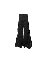 RELABEL Three-Dimensional Composition (Sense Of Volume) Pants With Adjustable Four Zipper Three-Dimensional Pockets Nylon Casual Pants