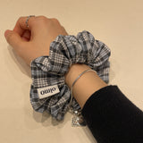 Multi Check Scrunch-Blue