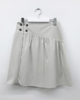 Marine button midi skirt (3color)