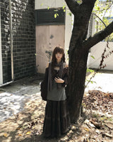 eum チェックスカート