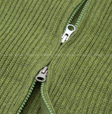 Mirei Two-way Pocket Acrylic Knitted Zip-Up Cardigan