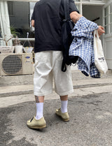 No.1227 patch denim bermuda SHORTS (3color)